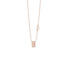 Belle Époque Reel Pink Gold and Diamonds Necklace, 5.7mm